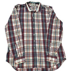 Classic Old Money Thomas Pink Slim Fit Long-sleeved Dress Shirt Plaid Men's 3XL